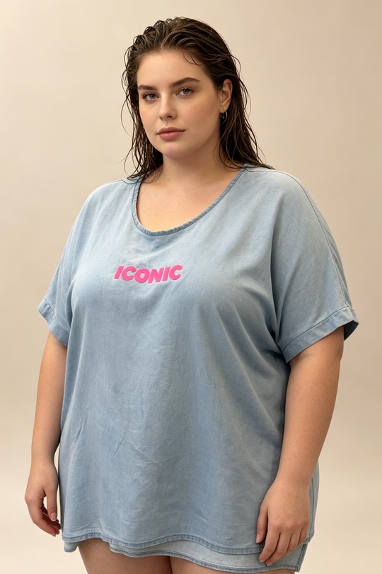 Camisetas Mujer Sky blue 2W Paris IT661862-BLEU CIEL Efashion Paris