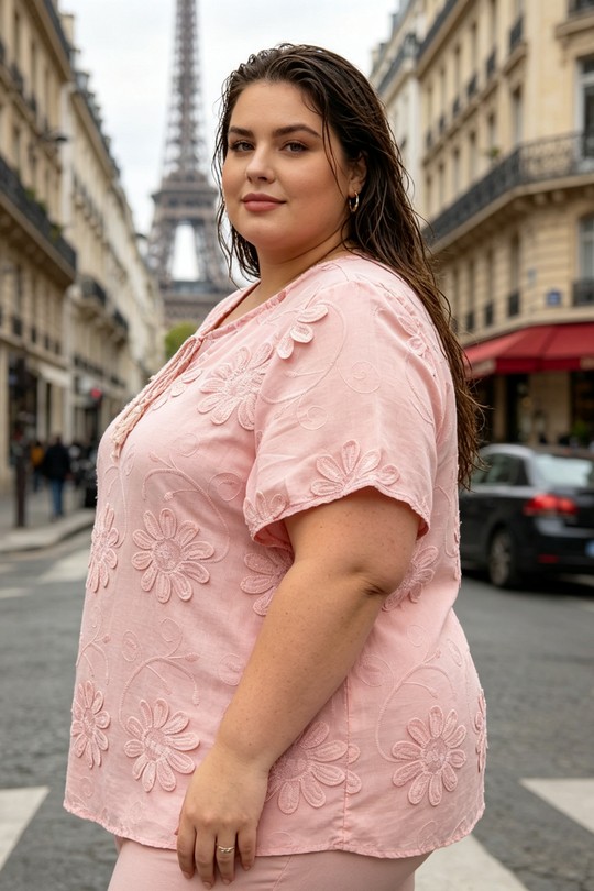 Chemises & blouses Femme Rose 2W Paris 2WH651-ROSE Efashion Paris