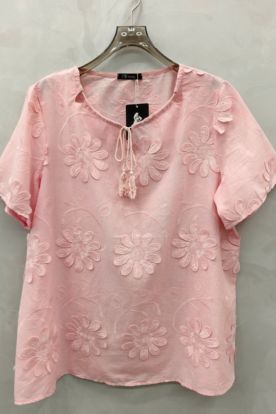 Chemises & blouses Femme Rose 2W Paris 2WH651-ROSE Efashion Paris