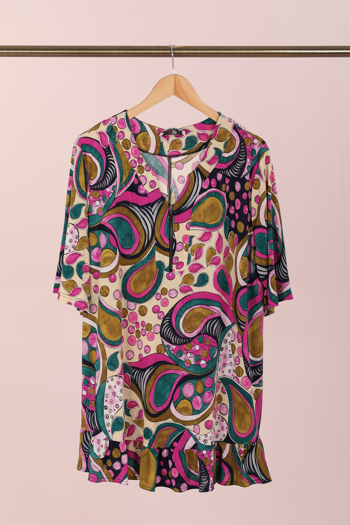 haut ample femme grande taille 2w paris fushia 46 au 60 h3721