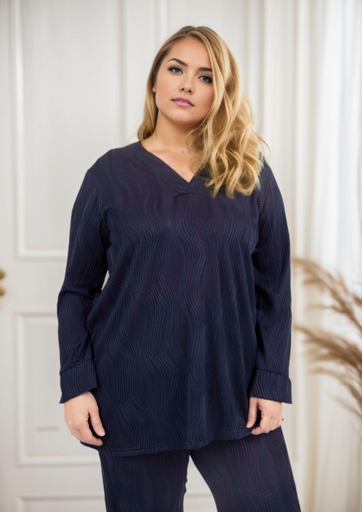 Tunics Women Marine blue 2W Paris H5071 #c Efashion Paris