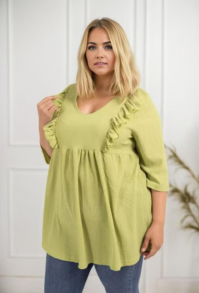 Tops Femme Vert 2W Paris H3862-2 UNI #c Efashion Paris