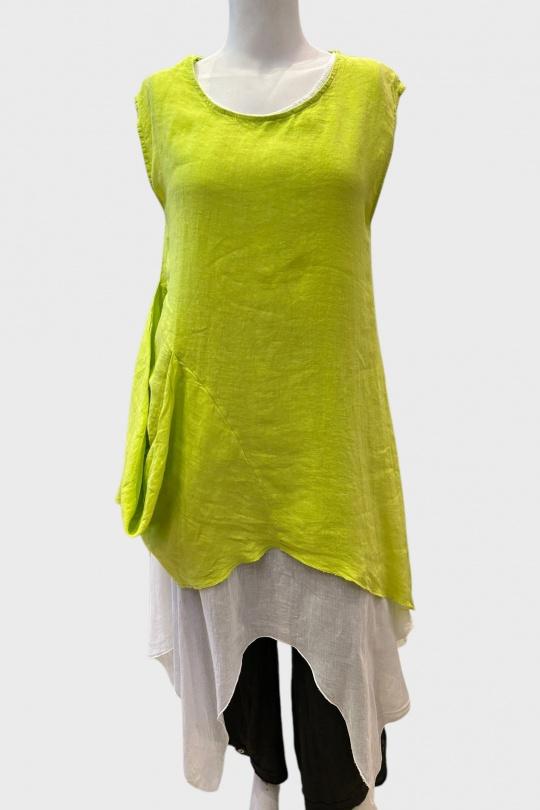 Robes mi-longues Femme Vert fluo SUPER BELLE 010791U Efashion Paris