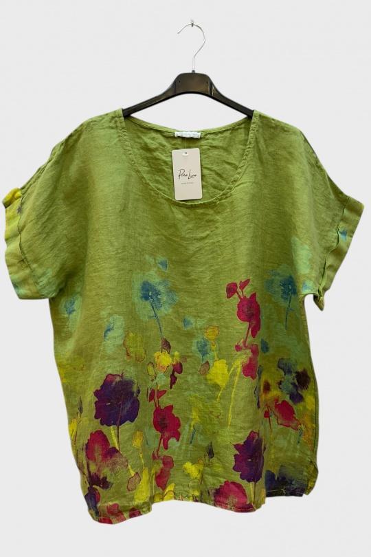 T-shirts Femme Vert pomme SUPER BELLE 23773 Efashion Paris