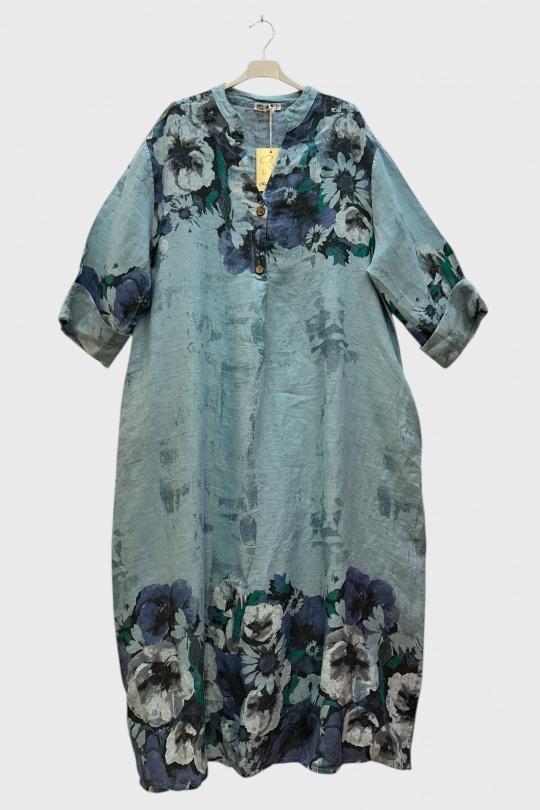 Robes longues Femme Bleu clair SUPER BELLE 72230GP Efashion Paris