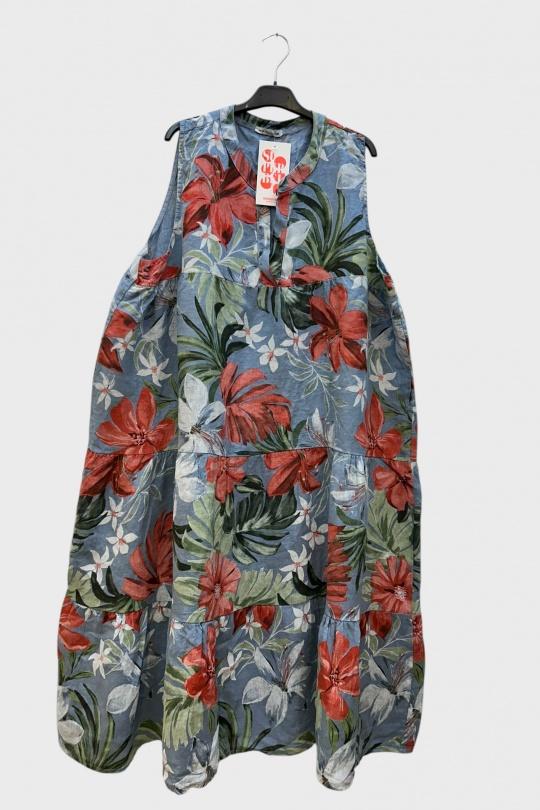 Robes mi-longues Femme Bleu jean SUPER BELLE 002F Efashion Paris