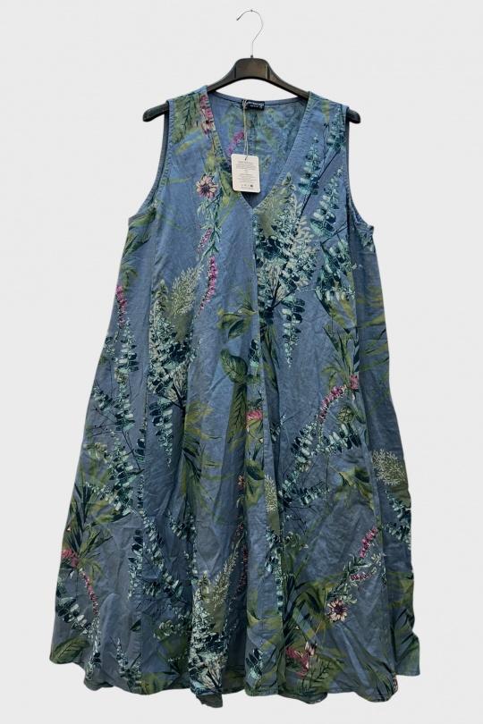 Robes mi-longues Femme Bleu jean SUPER BELLE 12958I Efashion Paris