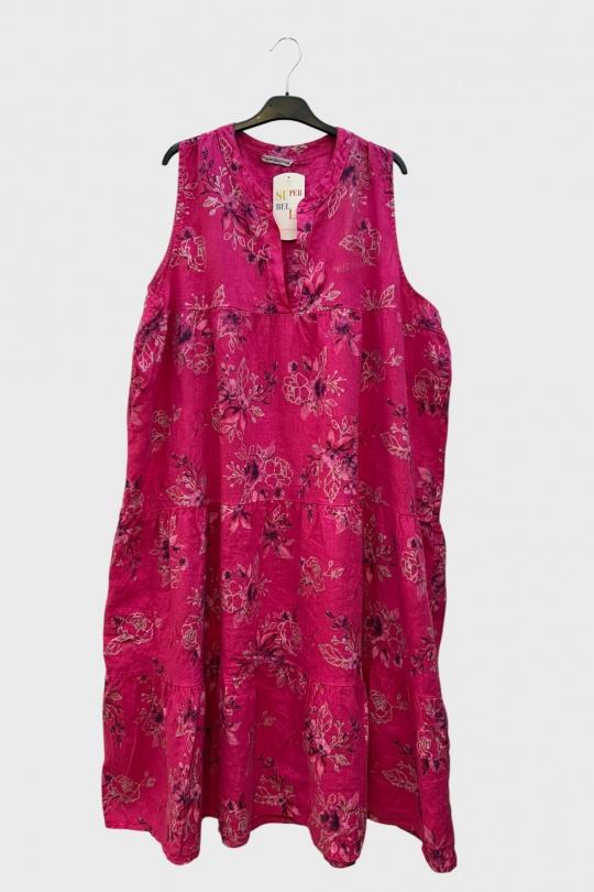 Midi dresses Women Fushia SUPER BELLE 2231 Efashion Paris
