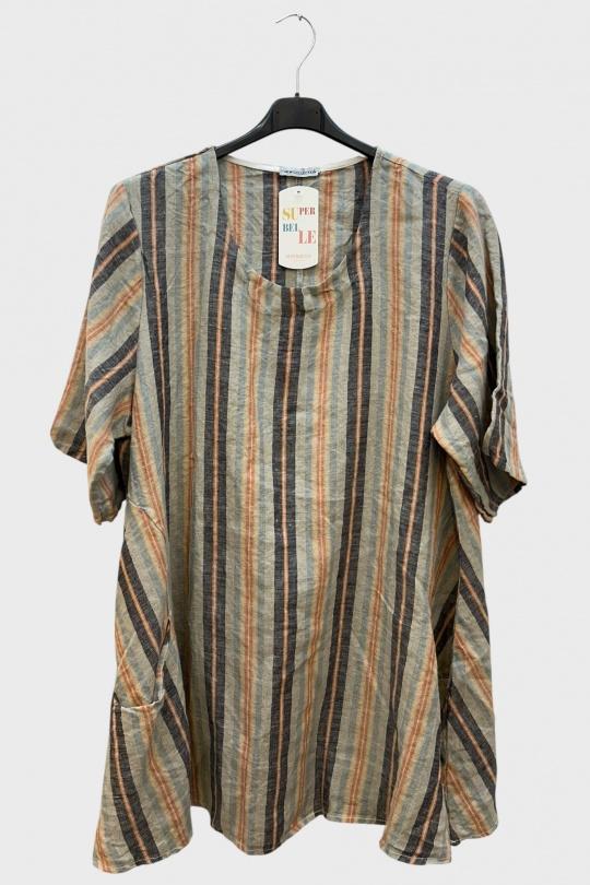 Tuniques Femme Beige SUPER BELLE 3727S Efashion Paris