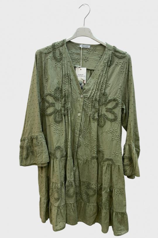 Tuniques Femme Kaki SUPER BELLE 10370B Efashion Paris