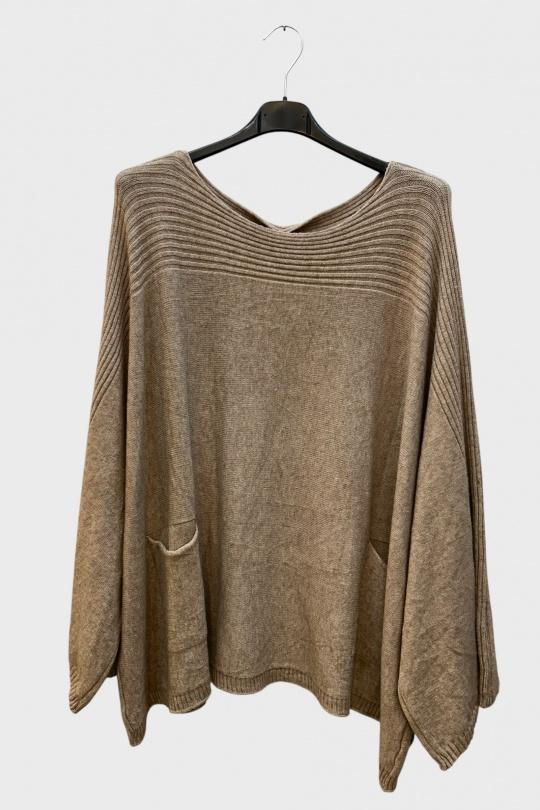 Cardigan Donna Beige SUPER BELLE 040 Efashion Paris