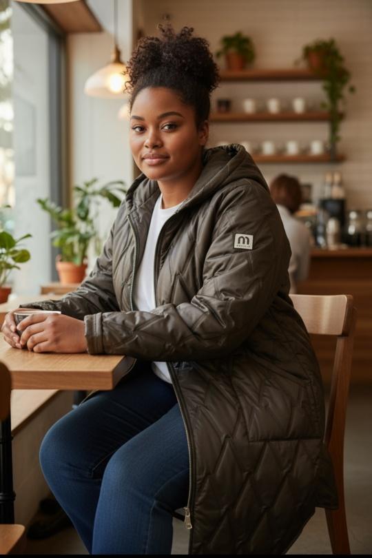 Doudounes Femme Rouge foncé SUPER BELLE 05343A Efashion Paris