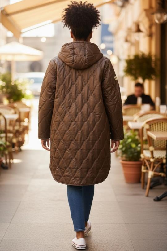 Doudounes Femme Rouge foncé SUPER BELLE 05343A Efashion Paris