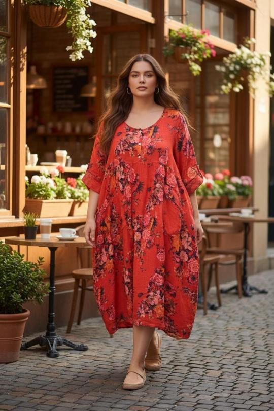 Robes longues Femme Rouge SUPER BELLE 010964 Efashion Paris