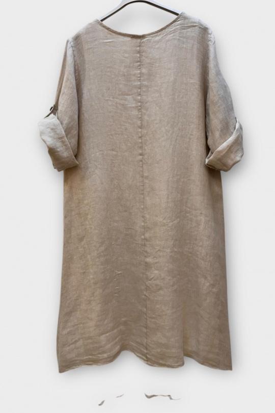 Robes mi-longues Femme Orange SUPER BELLE 0853 Efashion Paris