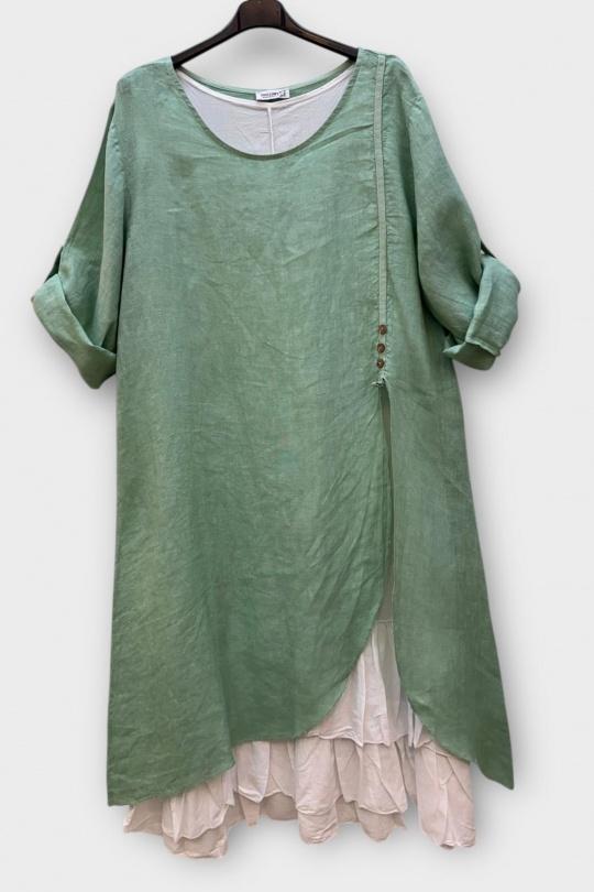 Robes mi-longues Femme Orange SUPER BELLE 0853 Efashion Paris