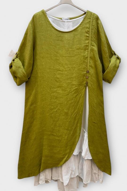 Robes mi-longues Femme Orange SUPER BELLE 0853 Efashion Paris