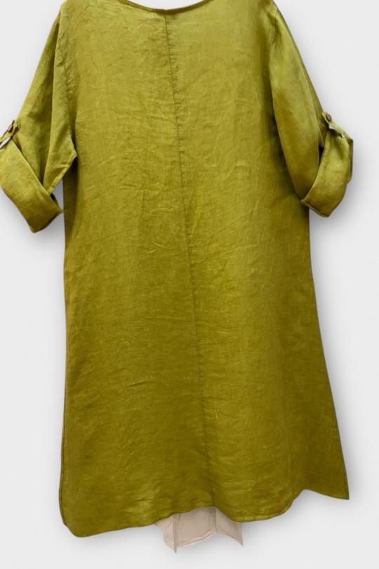 Robes mi-longues Femme Orange SUPER BELLE 0853 Efashion Paris