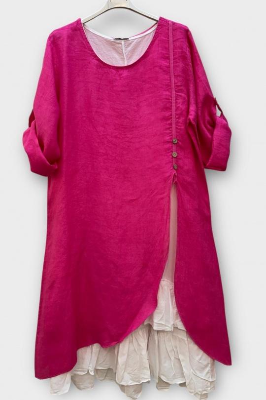 Robes mi-longues Femme Orange SUPER BELLE 0853 Efashion Paris