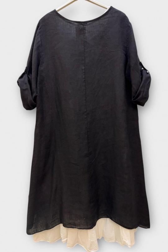 Robes mi-longues Femme Orange SUPER BELLE 0853 Efashion Paris