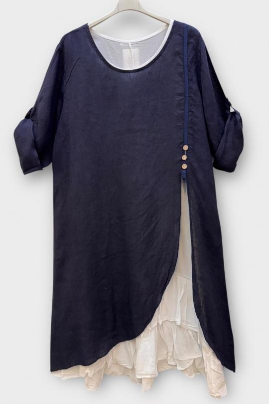 Robes mi-longues Femme Orange SUPER BELLE 0853 Efashion Paris