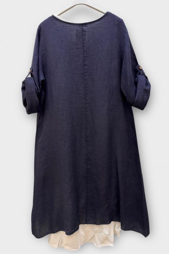 Robes mi-longues Femme Orange SUPER BELLE 0853 Efashion Paris