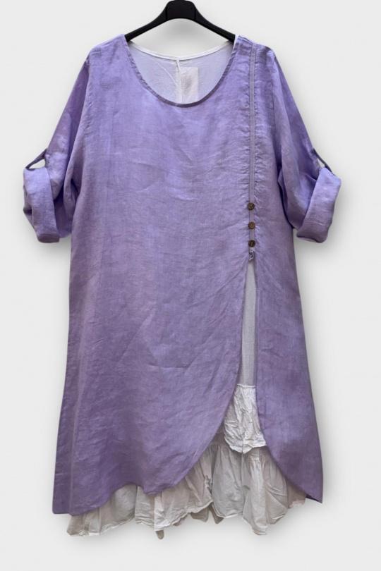 Robes mi-longues Femme Orange SUPER BELLE 0853 Efashion Paris