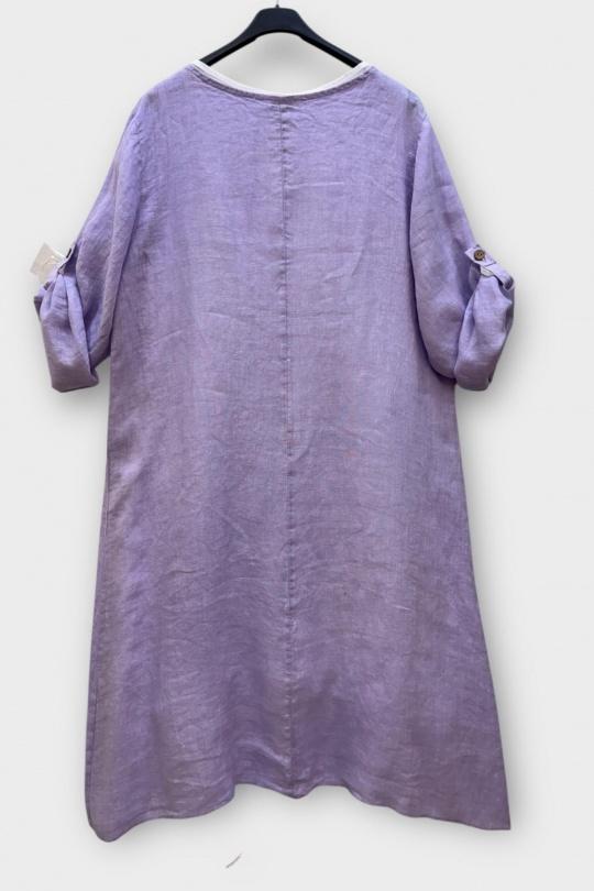 Robes mi-longues Femme Orange SUPER BELLE 0853 Efashion Paris