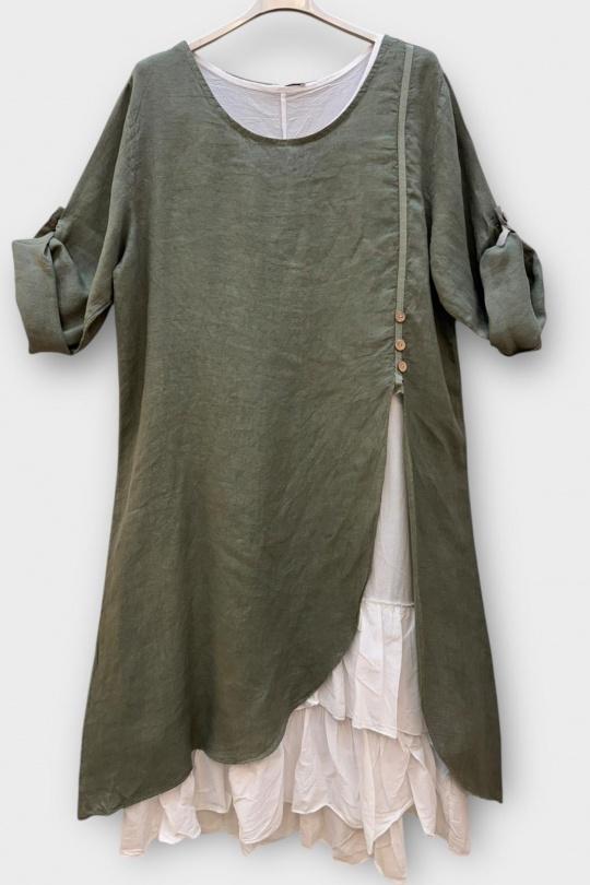 Robes mi-longues Femme Orange SUPER BELLE 0853 Efashion Paris