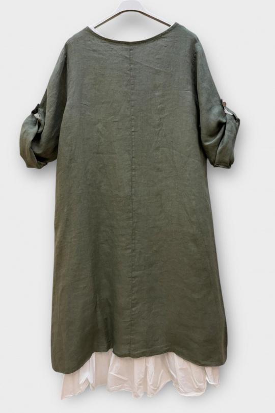 Robes mi-longues Femme Orange SUPER BELLE 0853 Efashion Paris