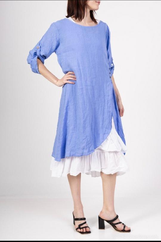 Robes mi-longues Femme Orange SUPER BELLE 0853 Efashion Paris