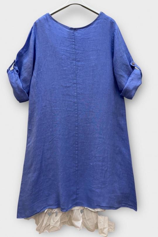 Robes mi-longues Femme Orange SUPER BELLE 0853 Efashion Paris