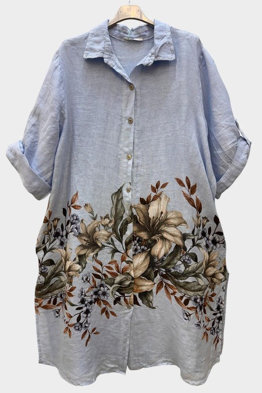 Midi dresses Women Sky blue SUPER BELLE 093190 Efashion Paris