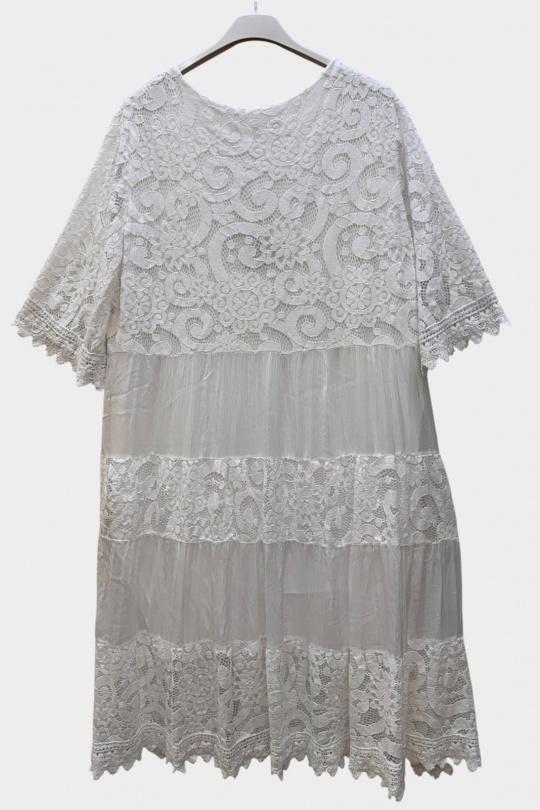 Midi dresses Women White SUPER BELLE 011553 Efashion Paris