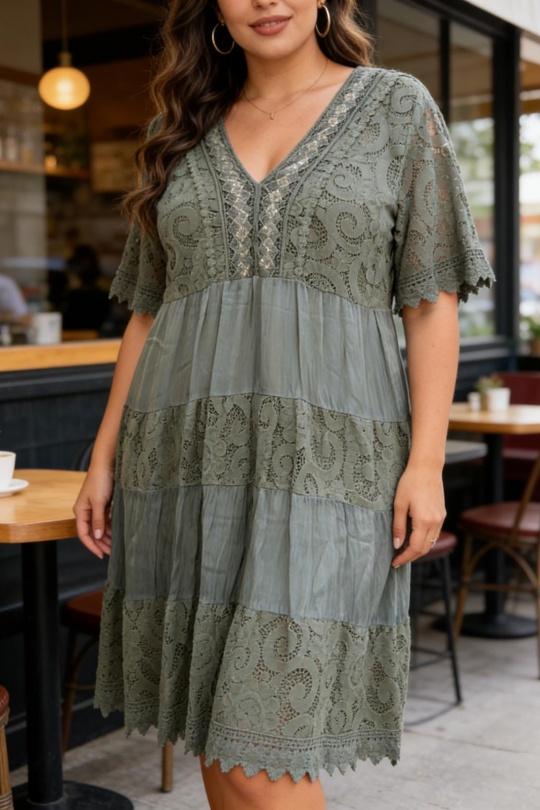 Midi dresses Women White SUPER BELLE 011553 Efashion Paris