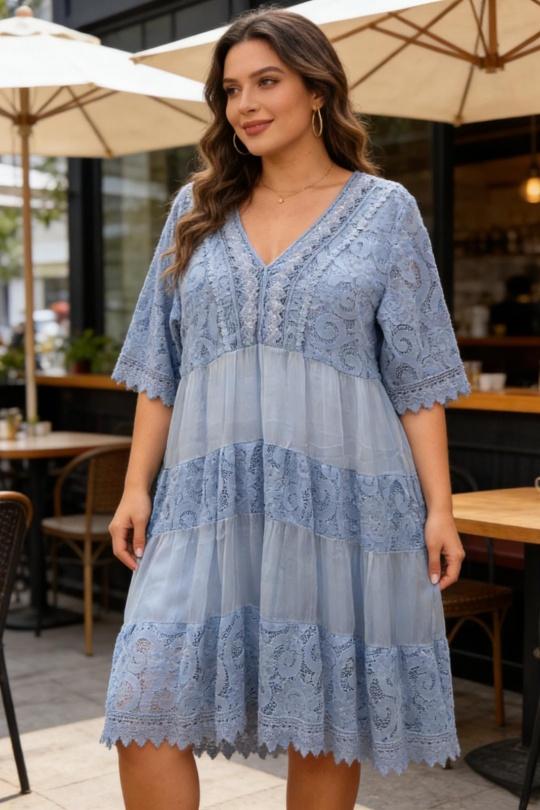 Midi dresses Women White SUPER BELLE 011553 Efashion Paris