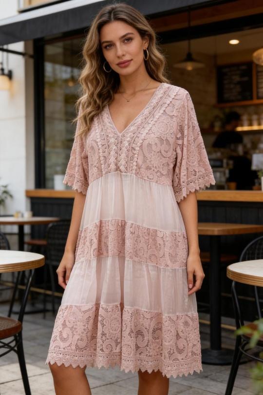 Midi dresses Women White SUPER BELLE 011553 Efashion Paris