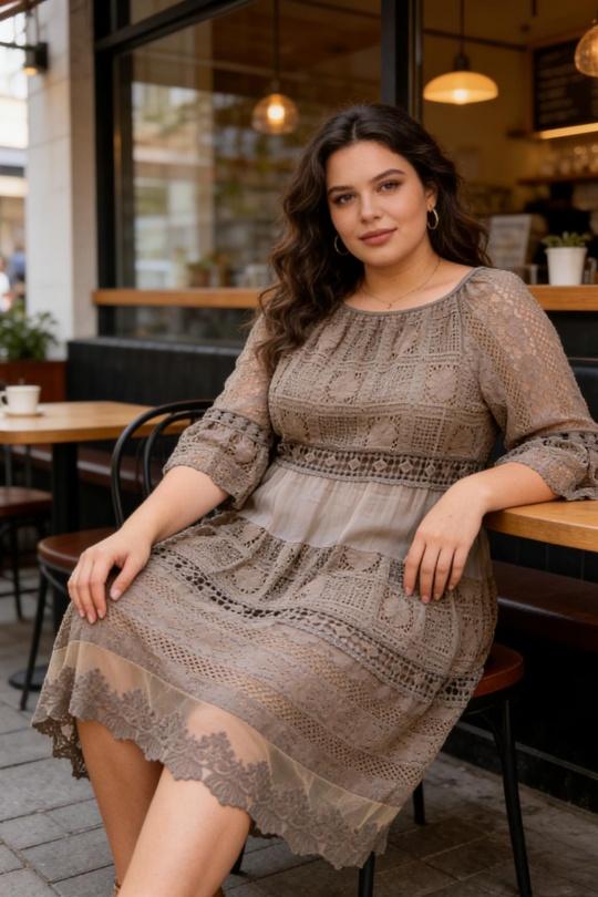 Robes mi-longues Femme Bleu jean SUPER BELLE 011540 Efashion Paris