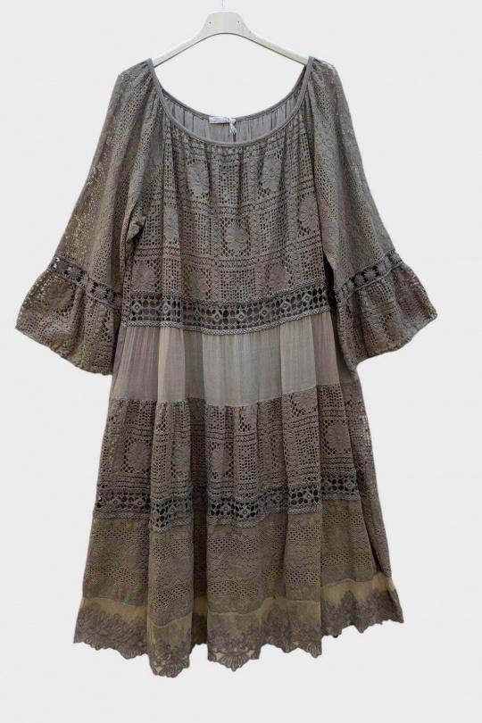 Robes mi-longues Femme Bleu jean SUPER BELLE 011540 Efashion Paris