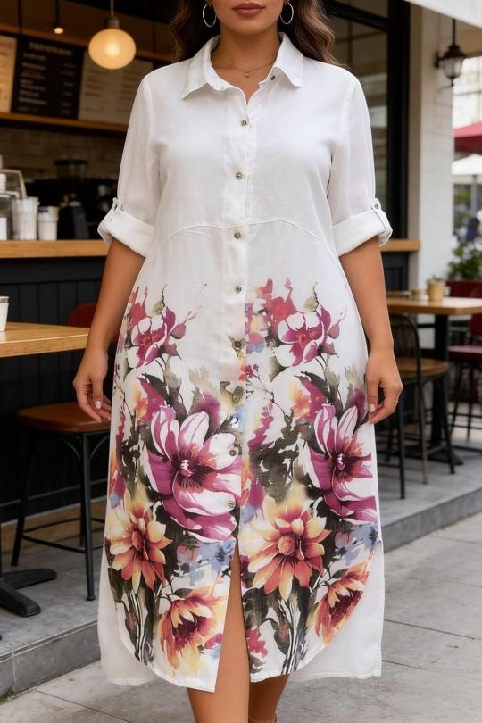 Robes longues Femme Blanc SUPER BELLE 09279 Efashion Paris