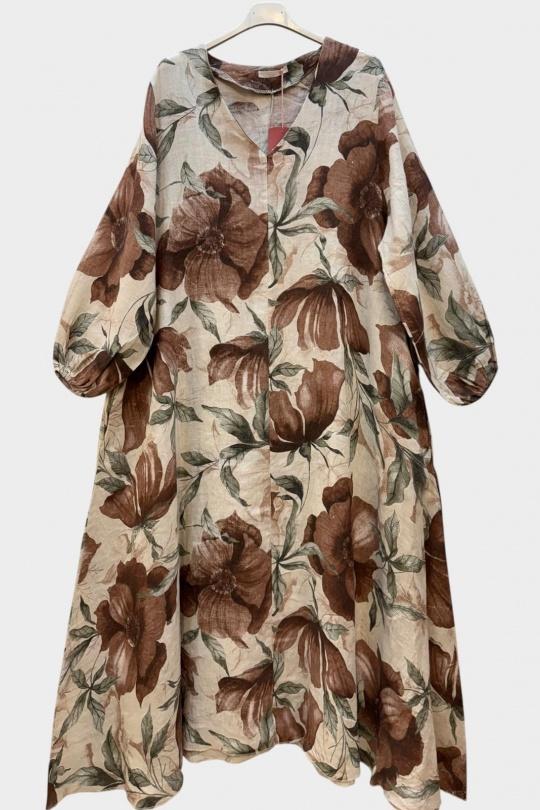 Robes longues Femme Beige SUPER BELLE 03752 Efashion Paris