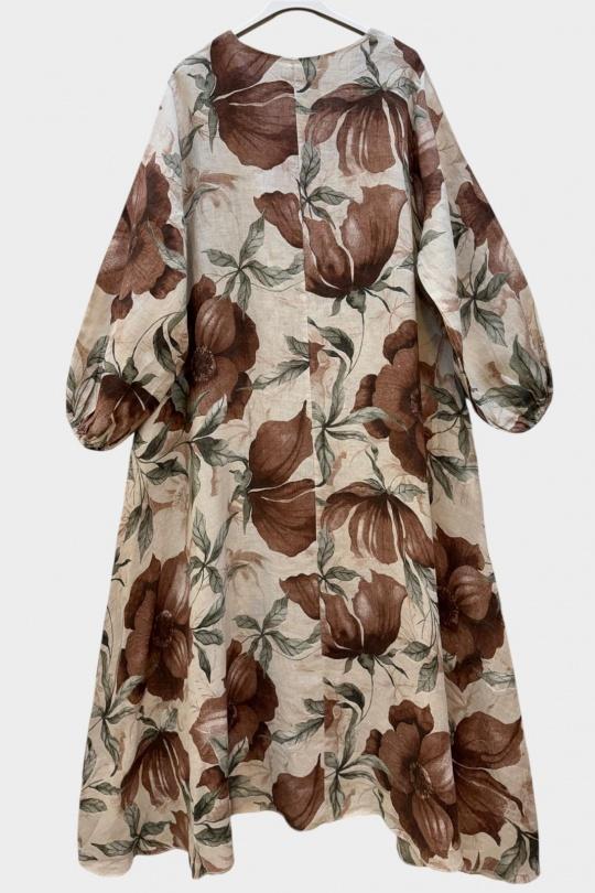 Robes longues Femme Beige SUPER BELLE 03752 Efashion Paris