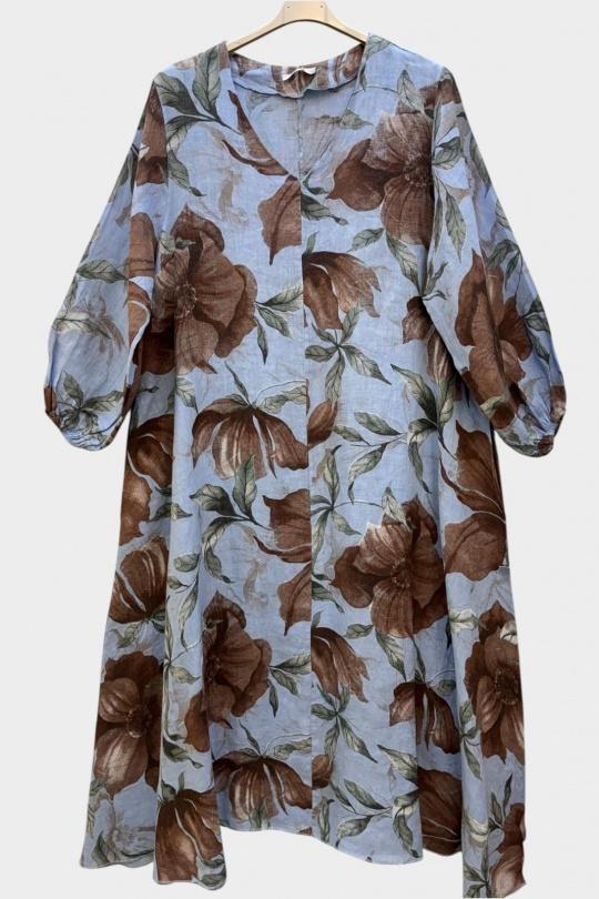 Robes longues Femme Beige SUPER BELLE 03752 Efashion Paris