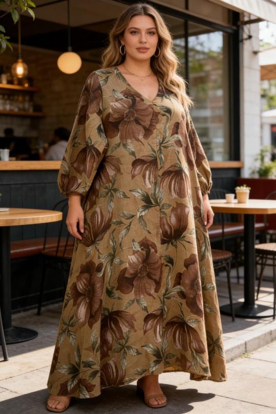 Robes longues Femme Beige SUPER BELLE 03752 Efashion Paris