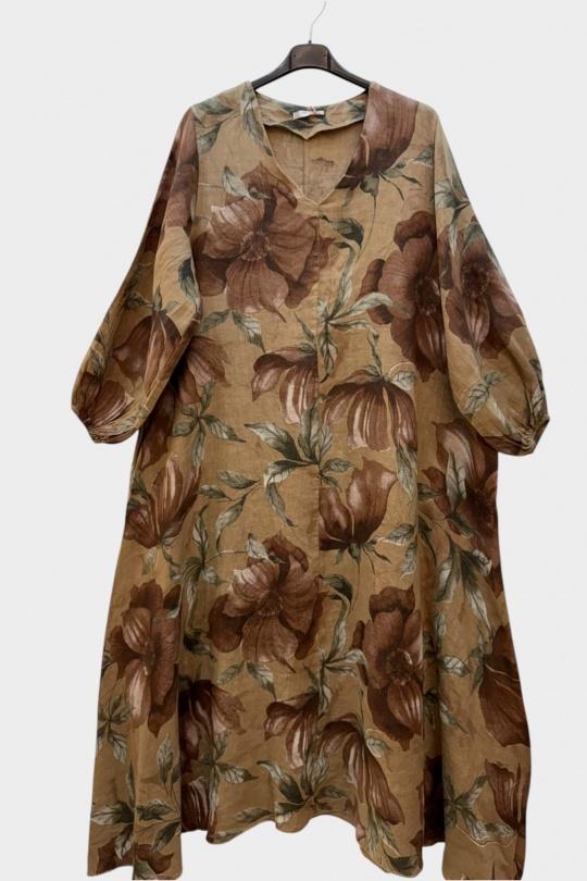 Robes longues Femme Beige SUPER BELLE 03752 Efashion Paris