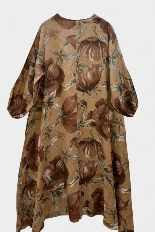 Robes longues Femme Beige SUPER BELLE 03752 Efashion Paris