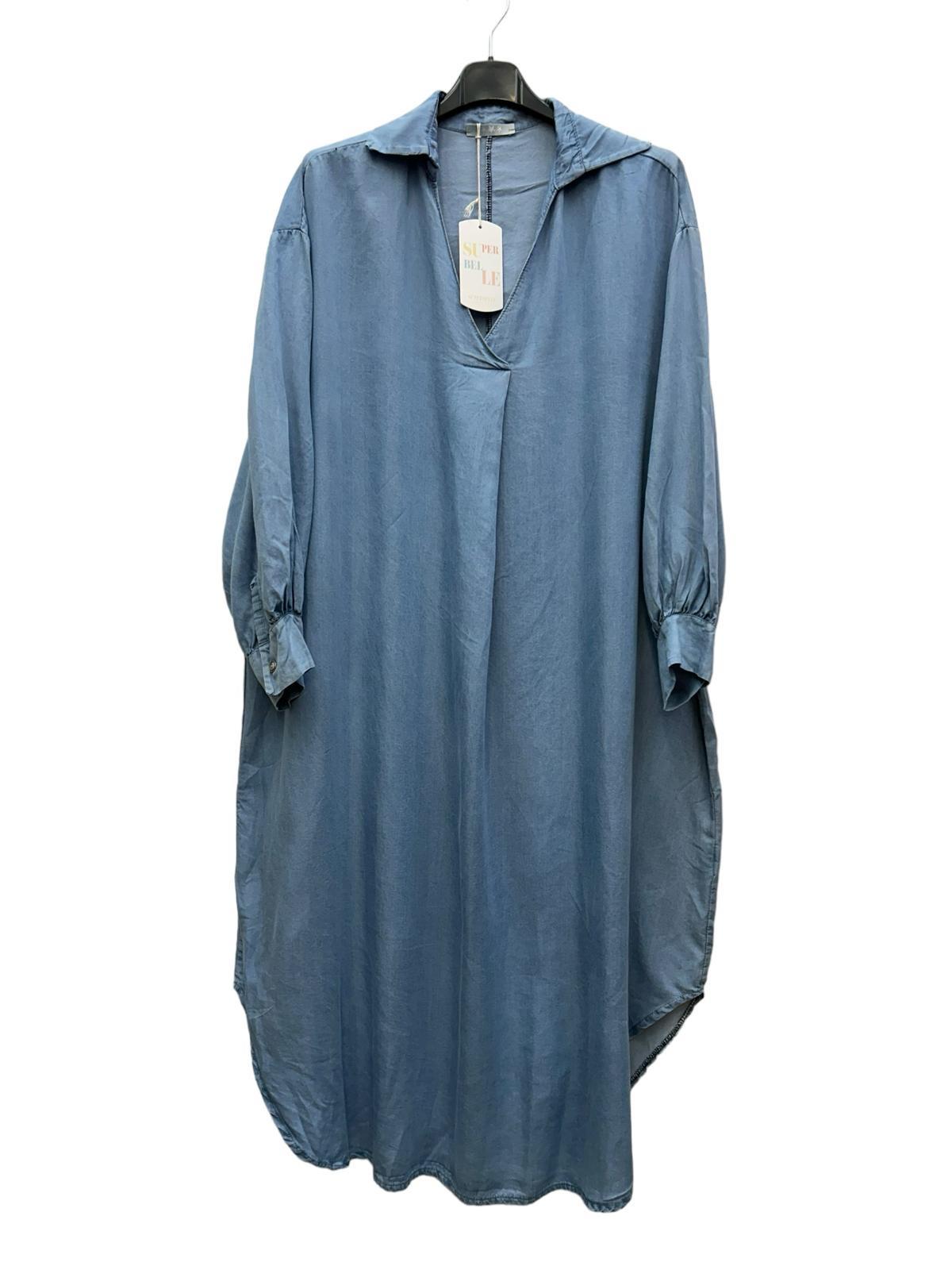 Robes mi-longues Femme Bleu clair SUPER BELLE 072124 #c Efashion Paris