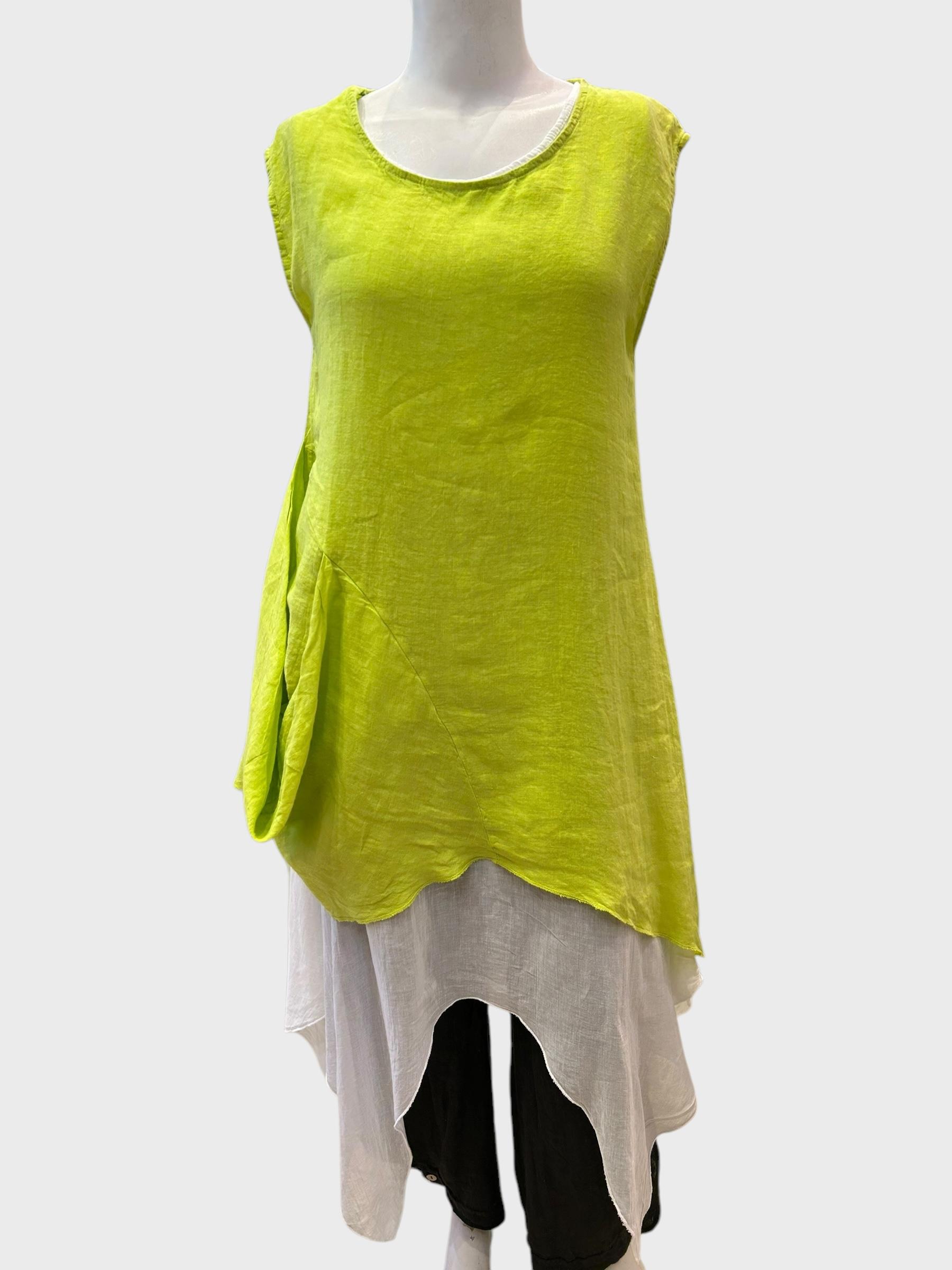 Robes mi-longues Femme Vert fluo SUPER BELLE 010791U #c Efashion Paris