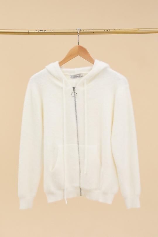 Gilets Femme Blanc cassé TANDEM TD1792 Efashion Paris
