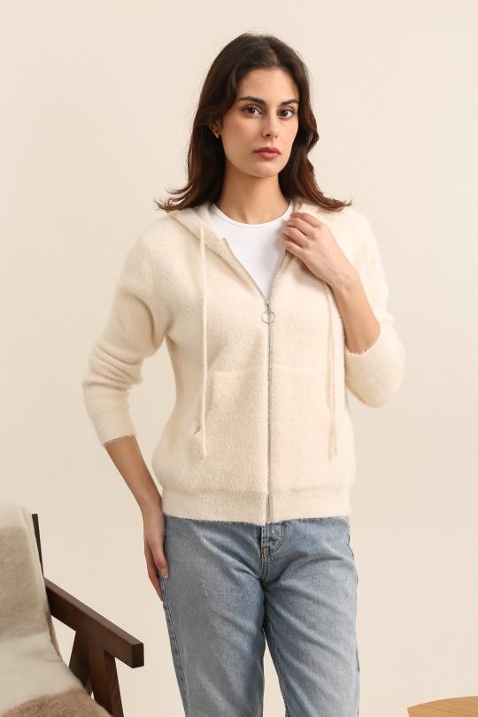Gilets Femme Beige Clair TANDEM TD1792 Efashion Paris